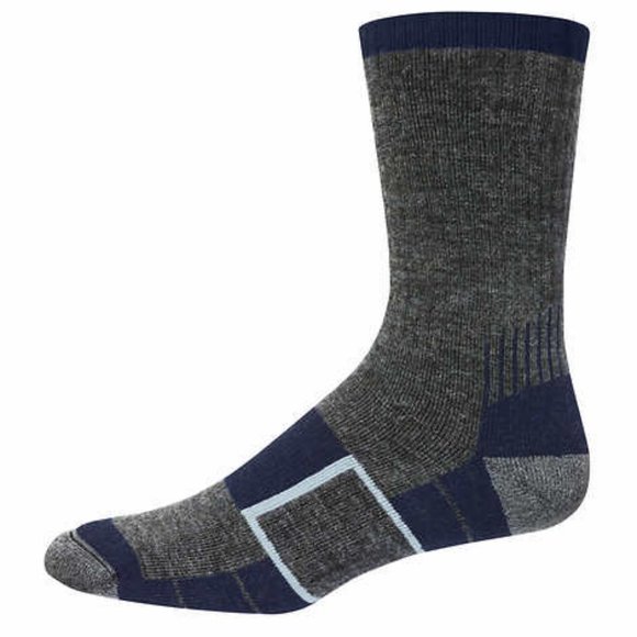NWT 4-Pack Men's Multi-color Merino Wool Blend Cushioned Socks with Arch Support - Picture 6 of 13